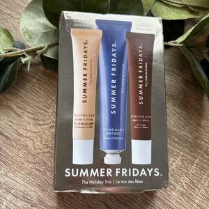 Summer Fridays Holiday Trio Set: Toasted Marshmallow, Hot Cocoa & Mini Jet Lag